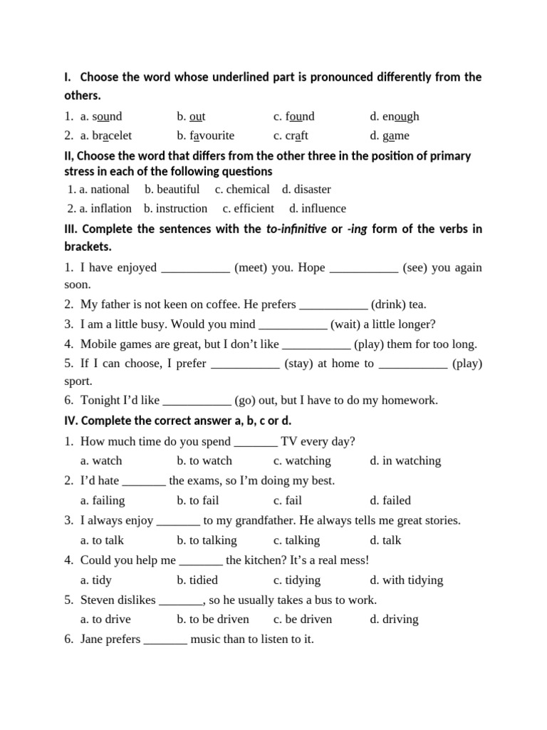 Practice Unit 1 | PDF