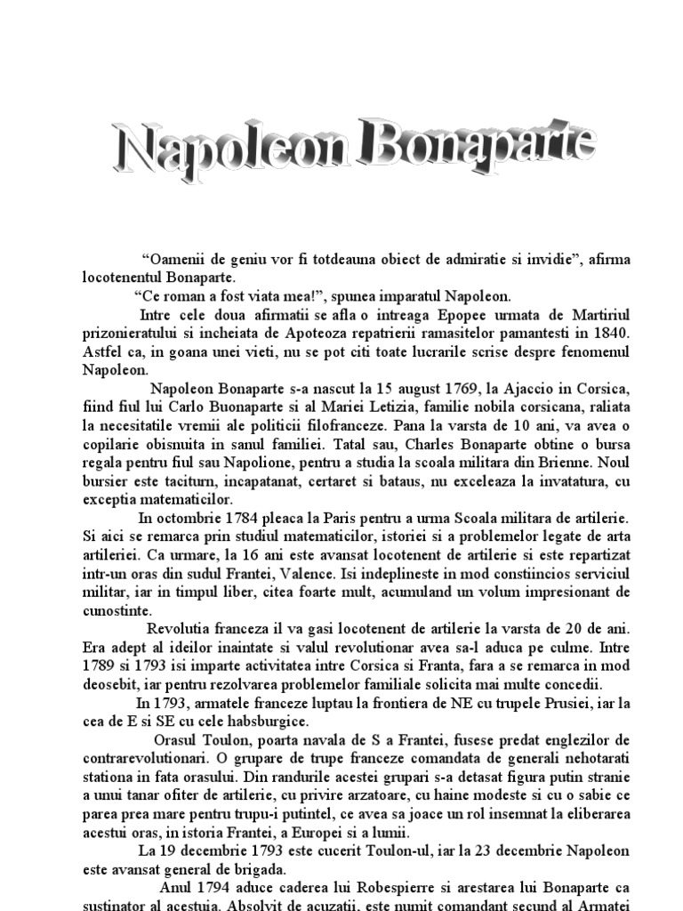 Napoleon Bonaparte | PDF