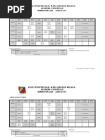 Kolej Profesional Mara Bandar Melaka Academic Schedule Semester Jan - June 2012