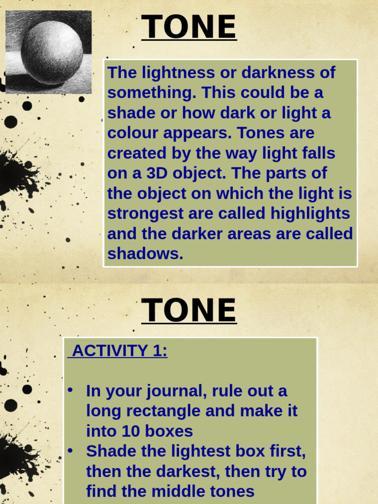 Understanding Tone in Art Techniques | PDF | Home & Garden