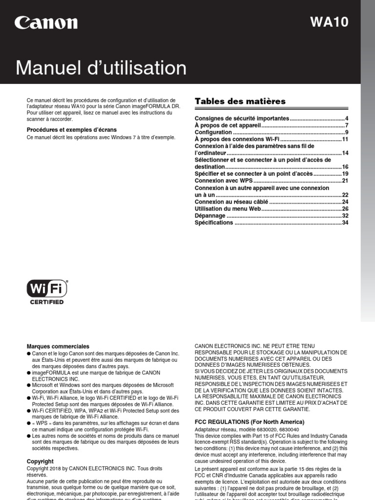 WA10 UserManual | PDF | Electromagnetic Interference | Computer Networking