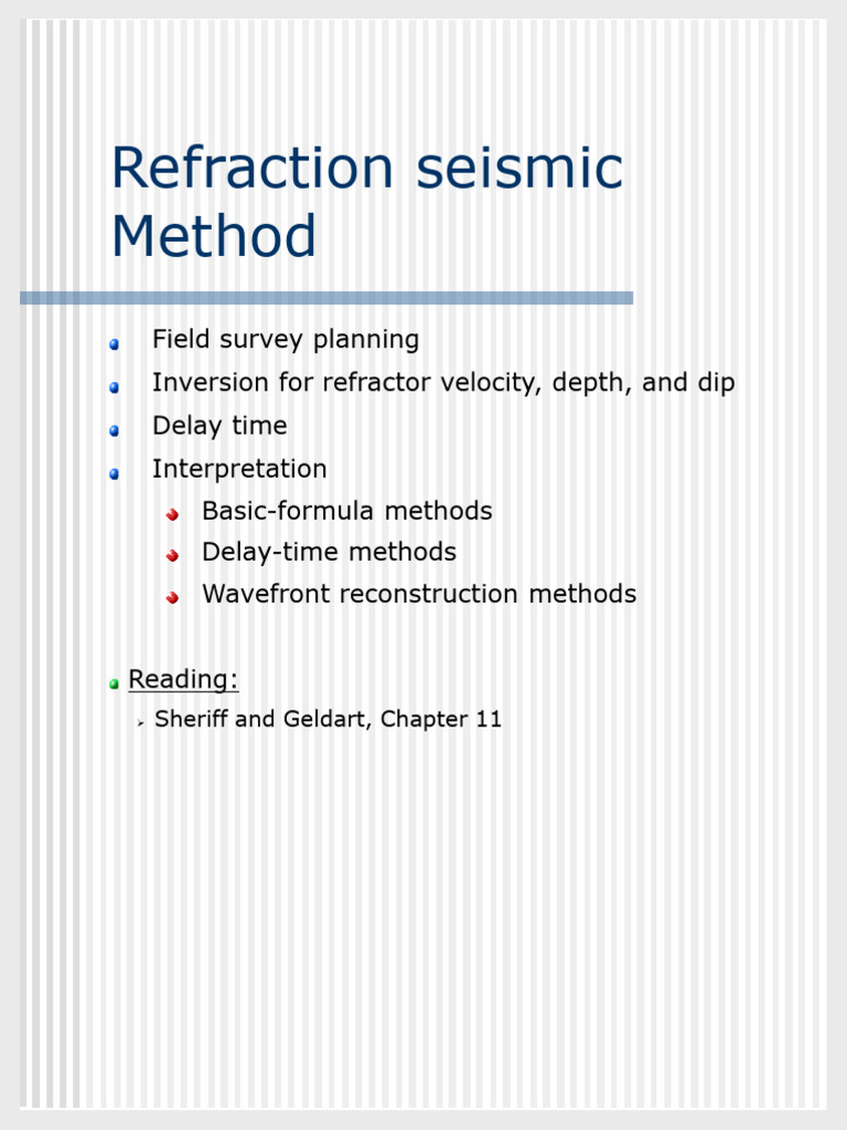 11-Refraction Method | PDF