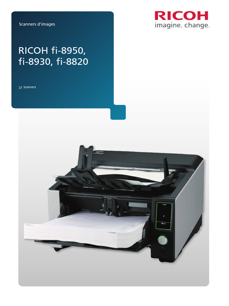 RICOH Fi-8950 Fi-8930 Fi-8820 Brochure V1 150124 FR | PDF