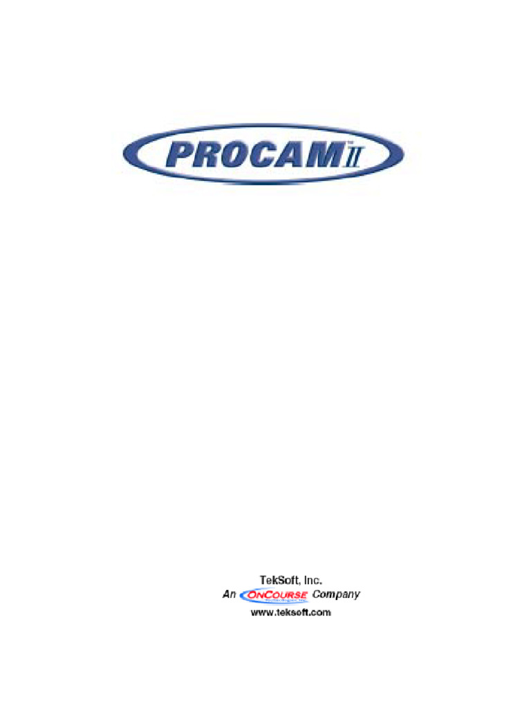 Manual Procam II - 3D - CAD | PDF