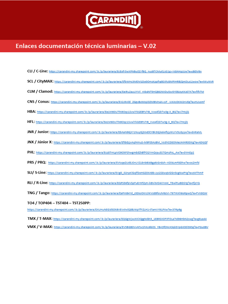 Docum. Luminarias v.02 | PDF