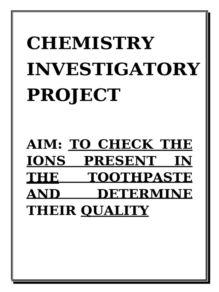 Colgate Test | PDF