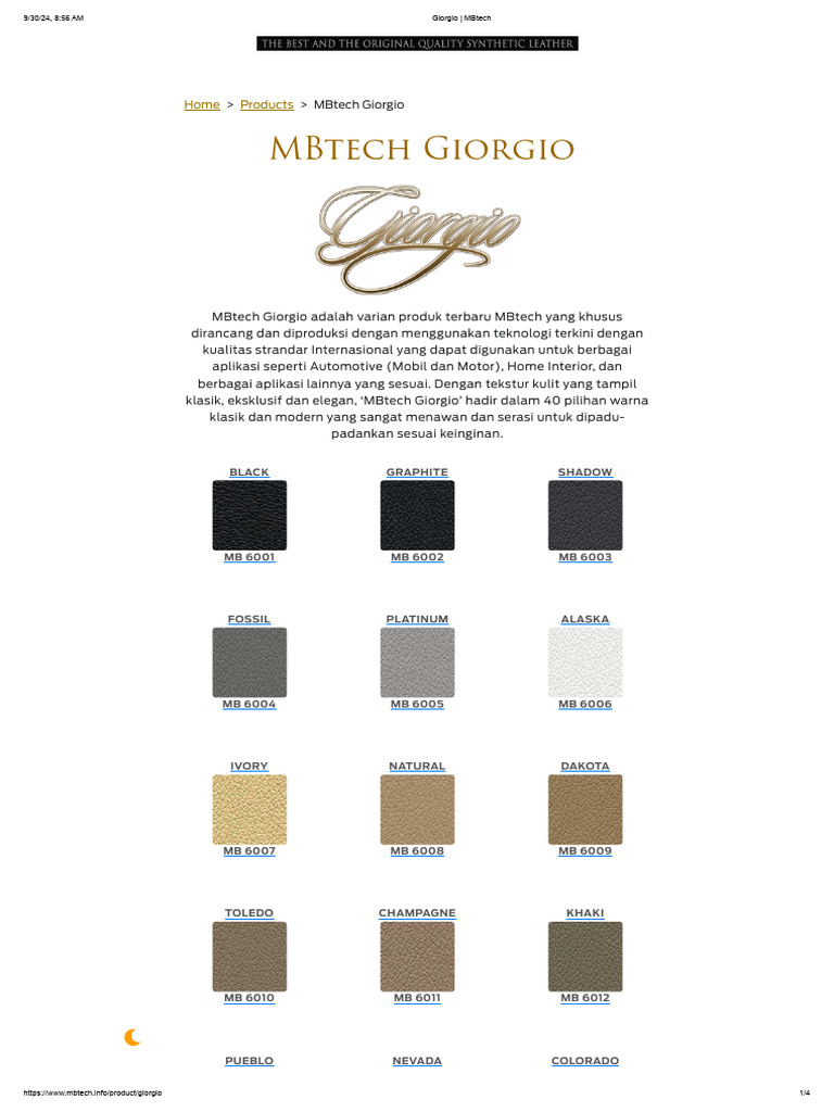 Katalog Giorgio - MBtech | PDF