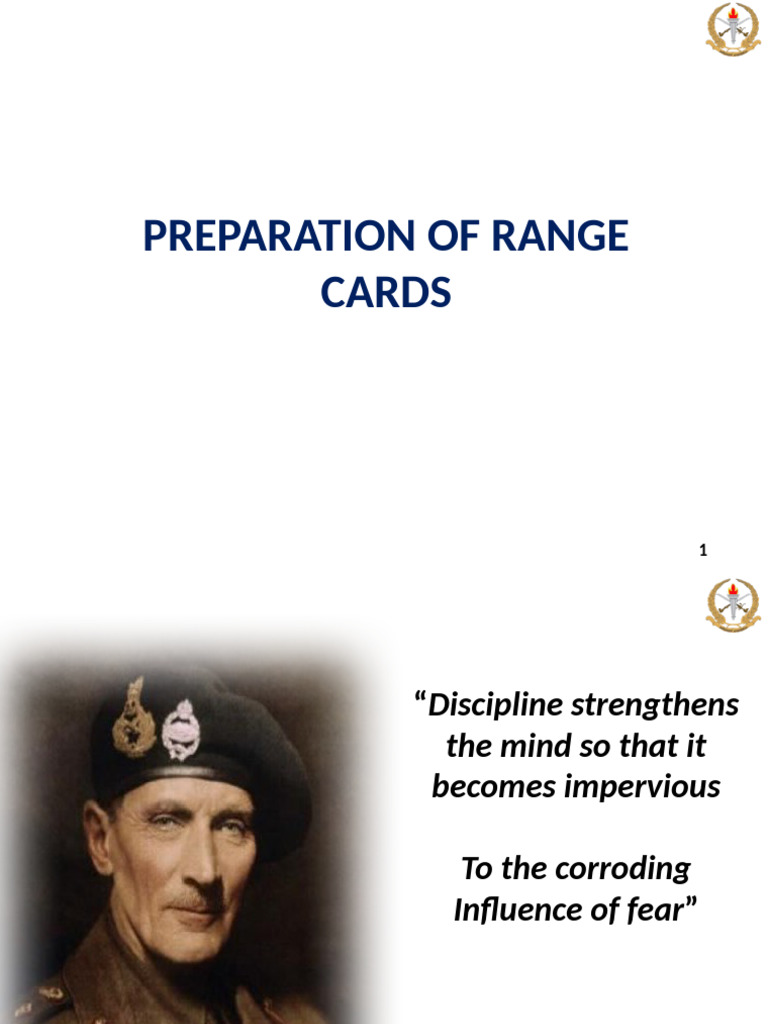 Prep of Range Card New | PDF
