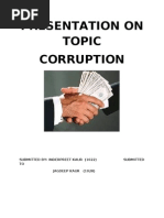 Presentation On Corruption