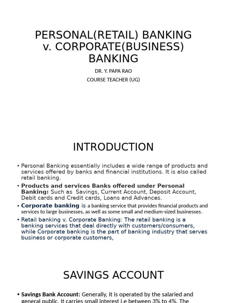 Personal Banking V | PDF