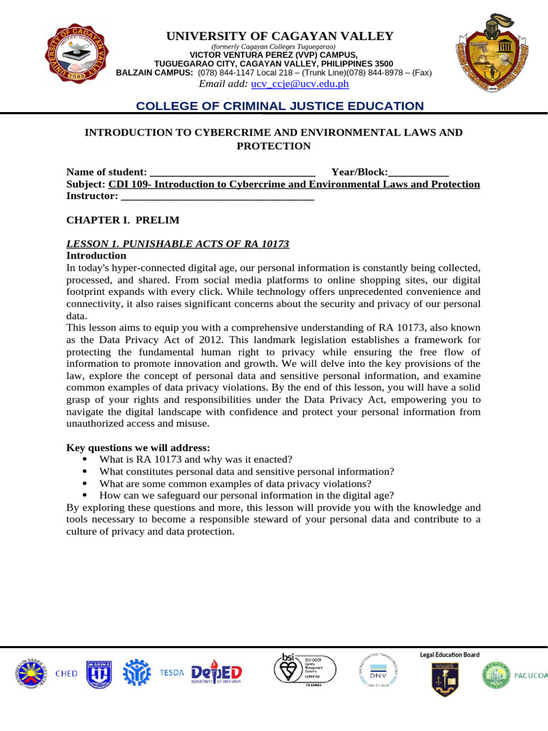 Prelim Cybercrime Pdf