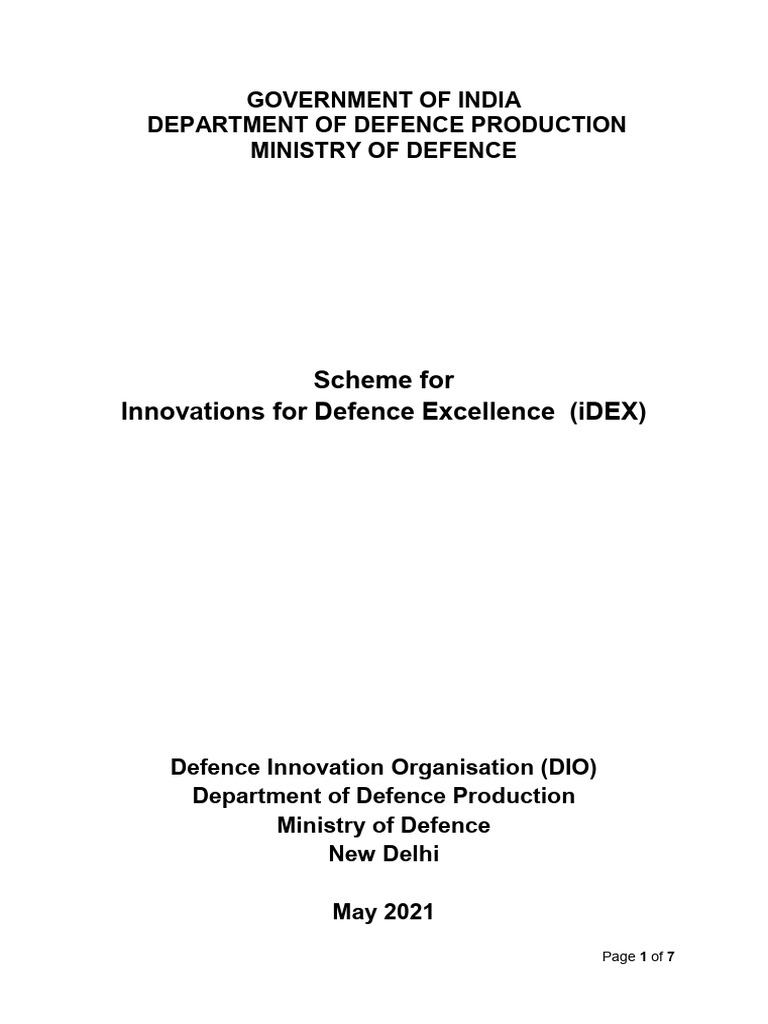 iDEX Spark Grant Scheme Overview | PDF | Startup Company | Small ...