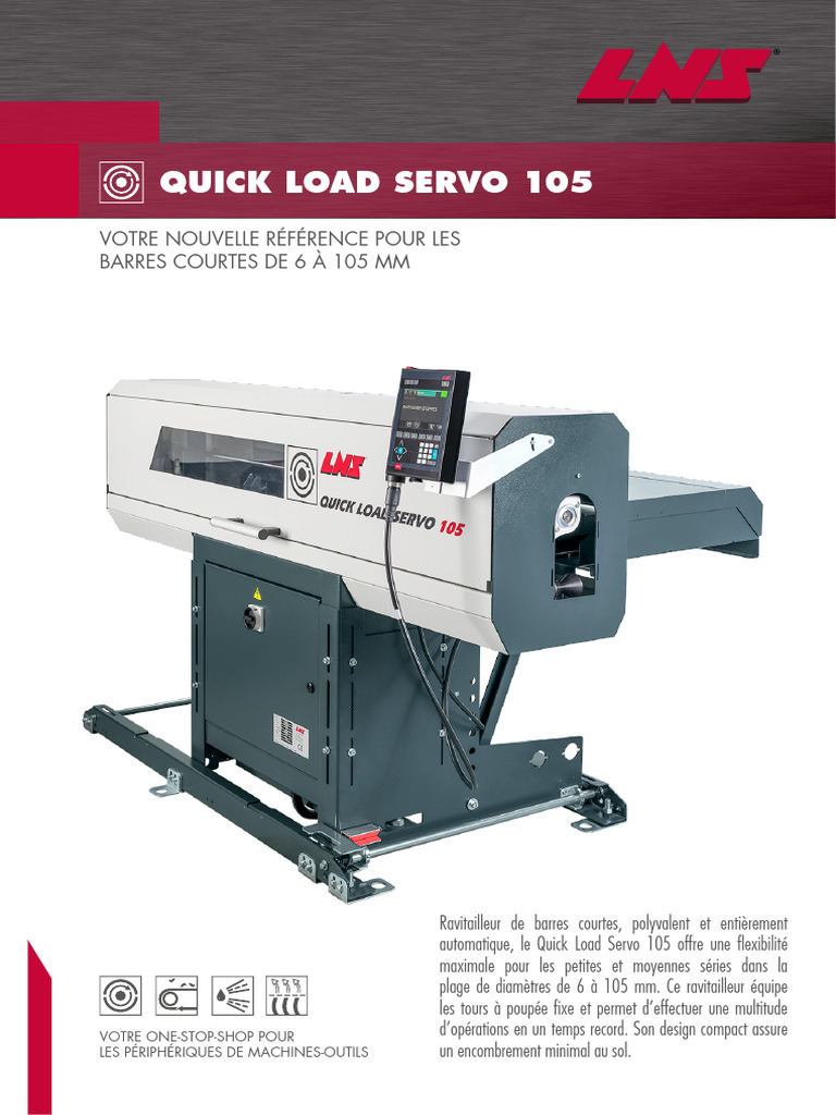 Quick Load Servo 105 Brochure FR | PDF