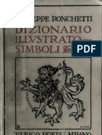 Ronchetti HOEPLI - Dizionario Illustrato Dei Simboli 1922