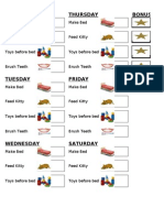 Tai Chore Chart