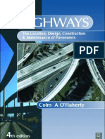 Highways(the Location, Design, Construction and Maintenance of Road Pavements