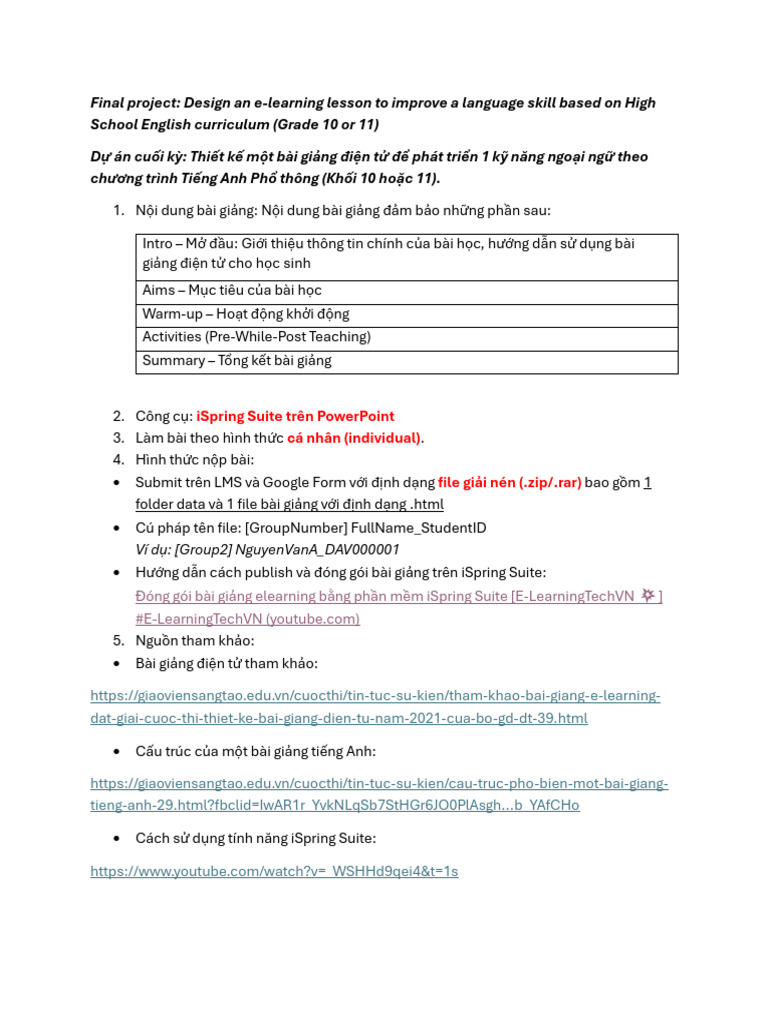Final Project - Guideline | PDF