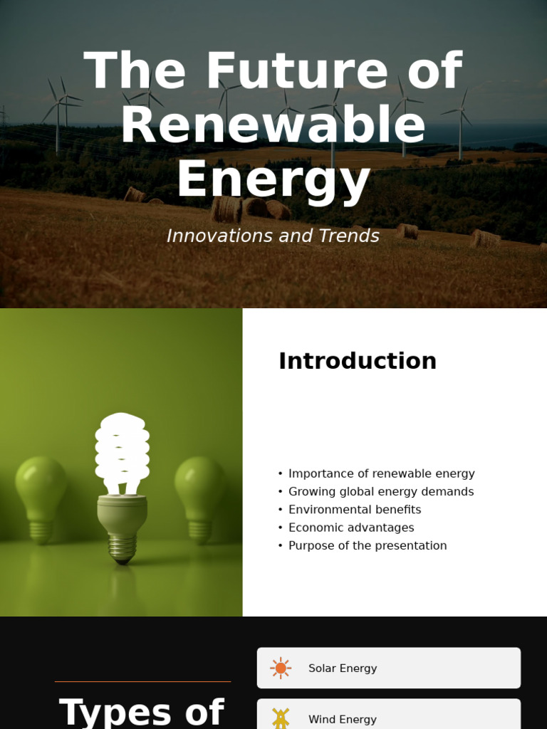 The Future of Renewable Energy | PDF