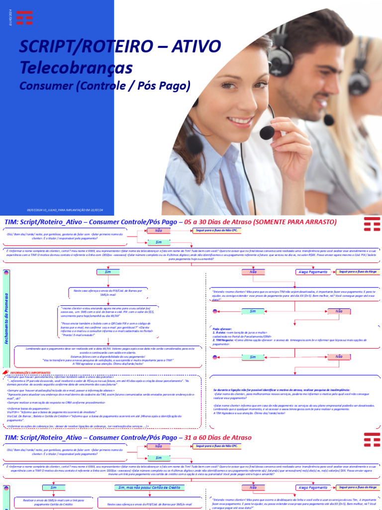 Script Roteiro Tcs Consumer V1julho 2024 para Implementação em 220724 | PDF