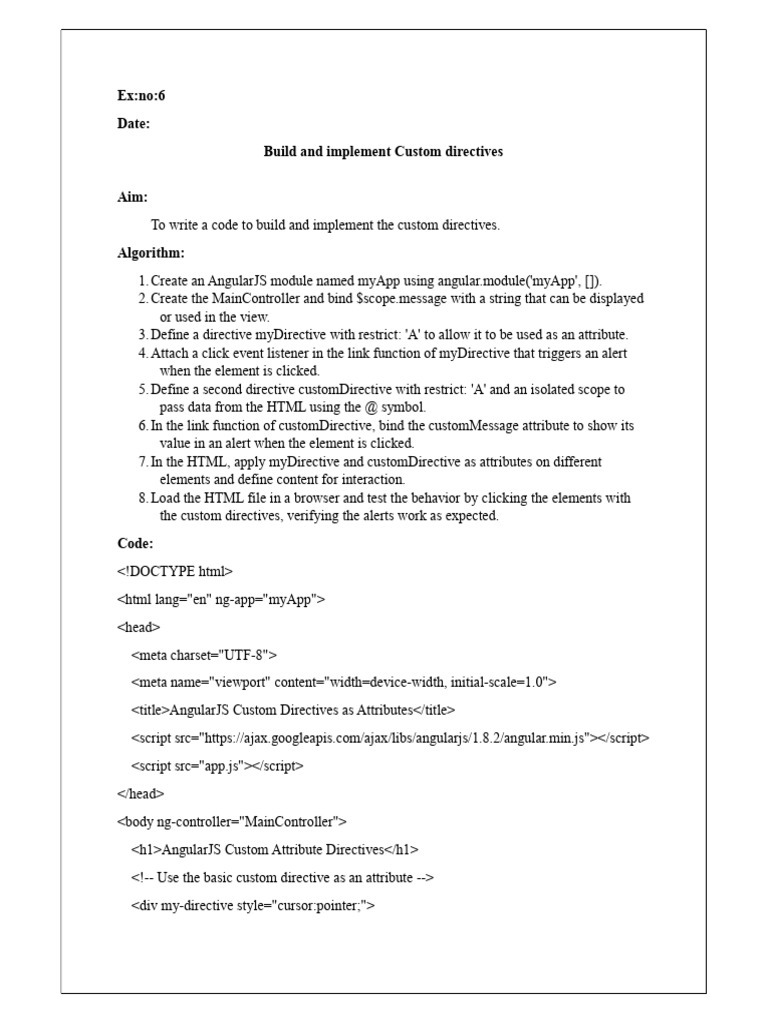 Angular JS | PDF