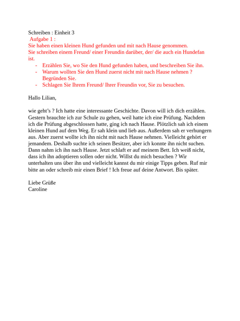 Schreiben Sample | PDF, image size:768x1024