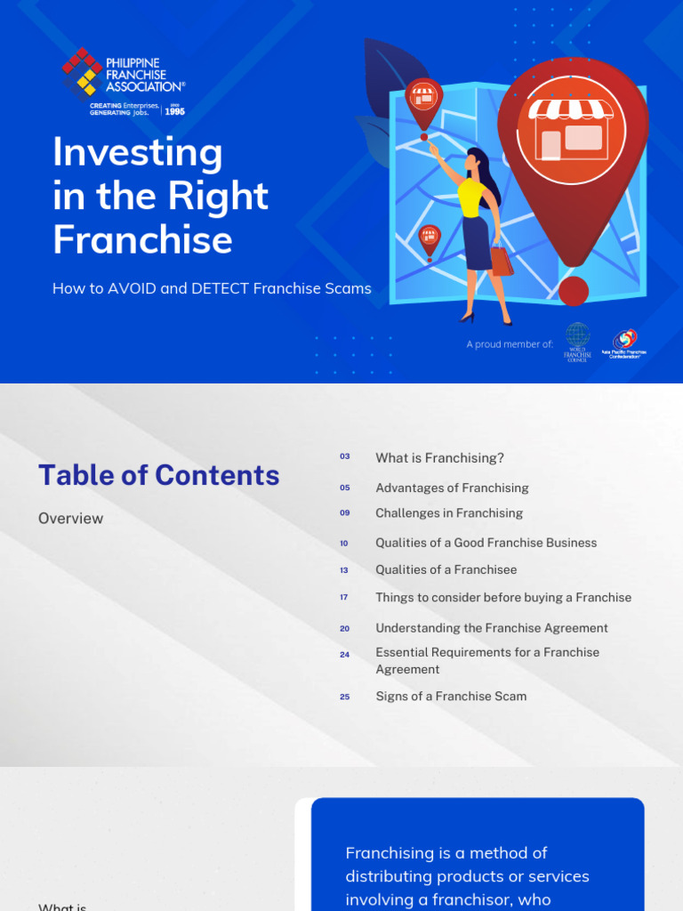 How To Invest in The Right Franchise (Philippine Franchise Association ...