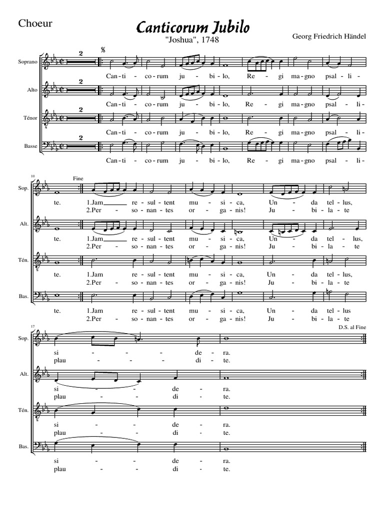 Canticorum Jubilo Satb Choeur Pdf Singing Vocal Music