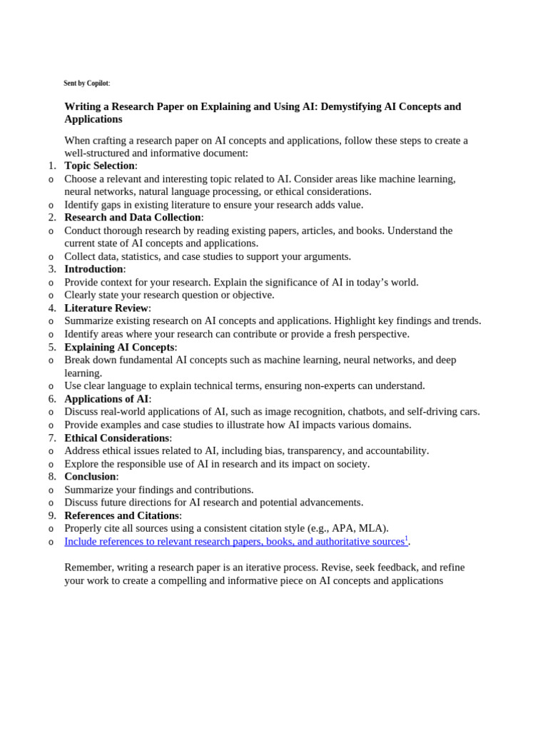 Reserch Topic Guidelines | PDF