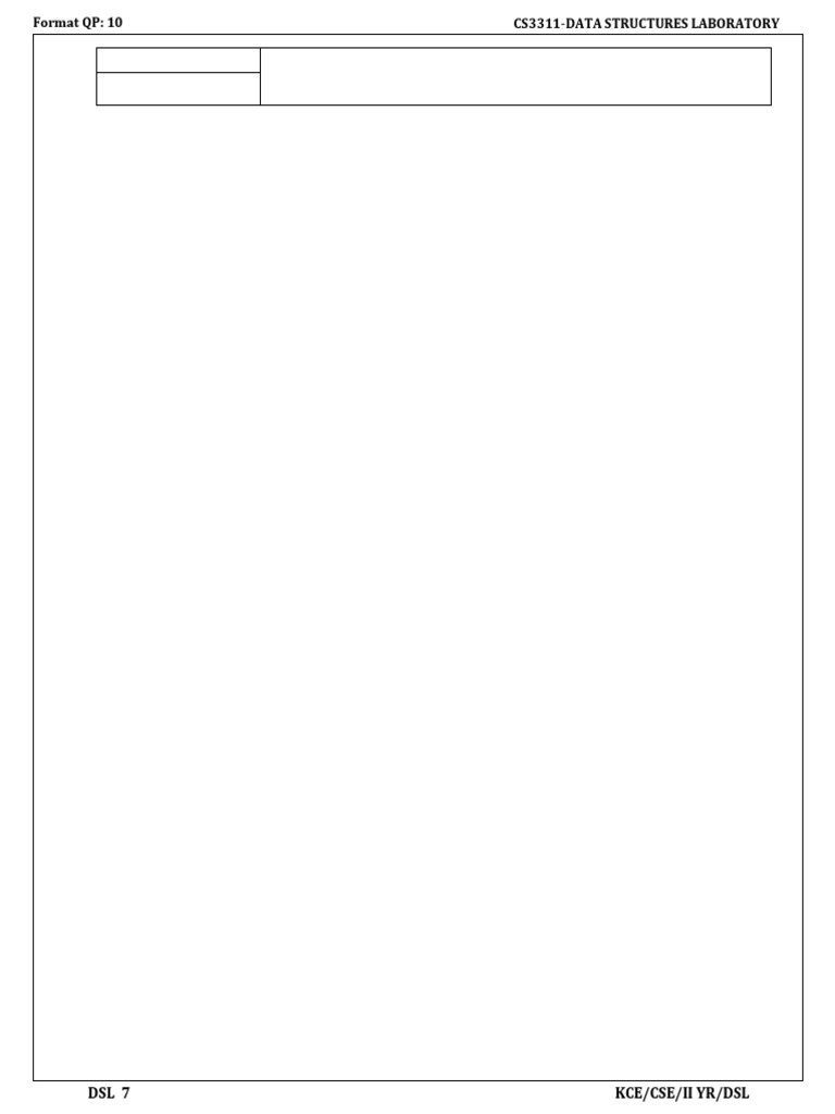 DS Lab Manual | PDF