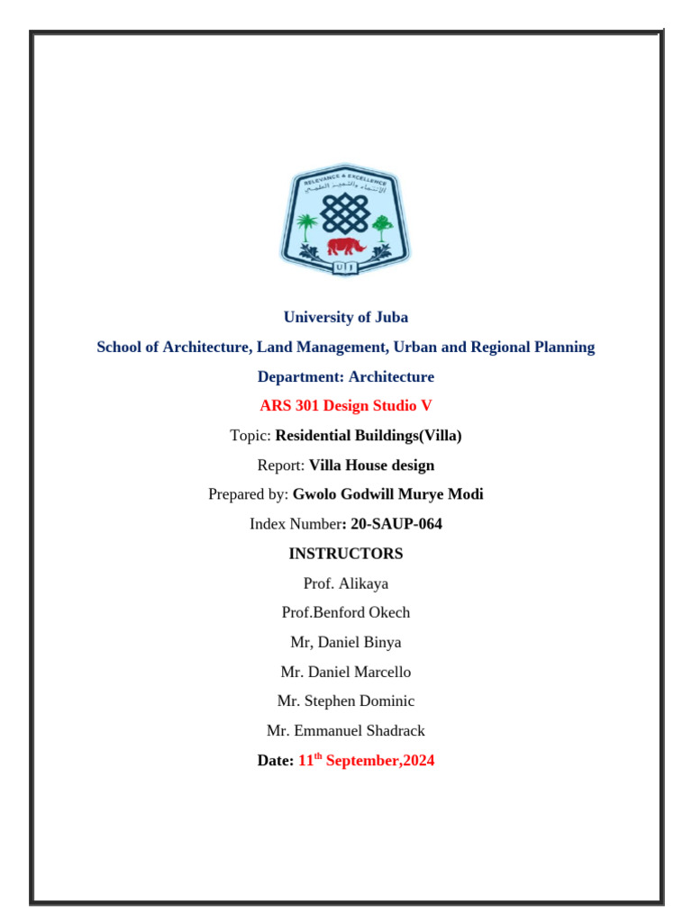 Report - Villa Design | PDF