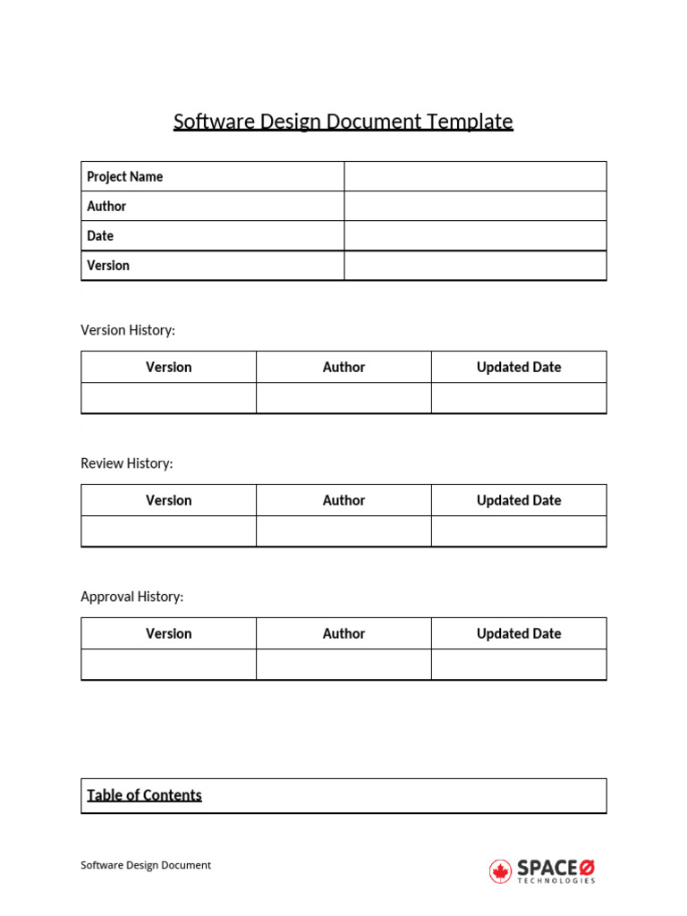 Software-Design-Document-Template | PDF