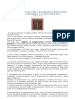 Esercitazione Pratica Della Concentrazione