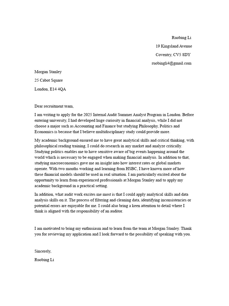 CoverLetter Audit | PDF