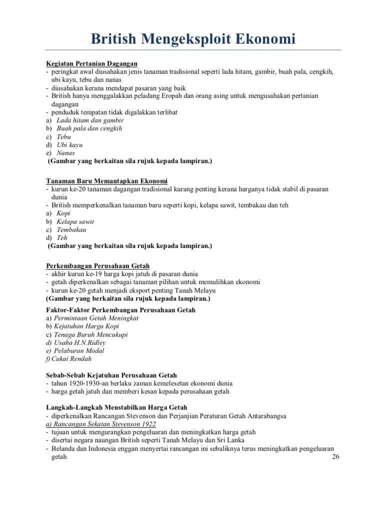 British Mengeksploit Ekonomi 6