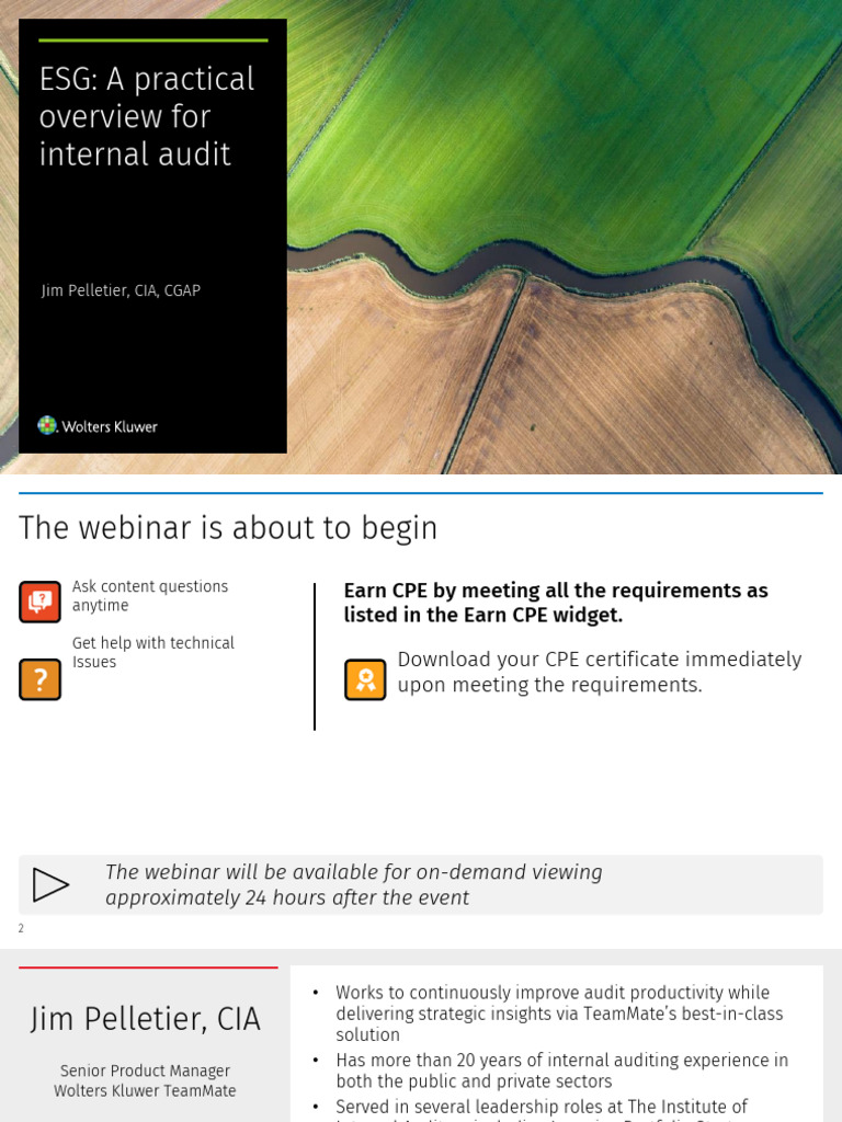 Esg A Practical Overview For Internal Audit Pdf