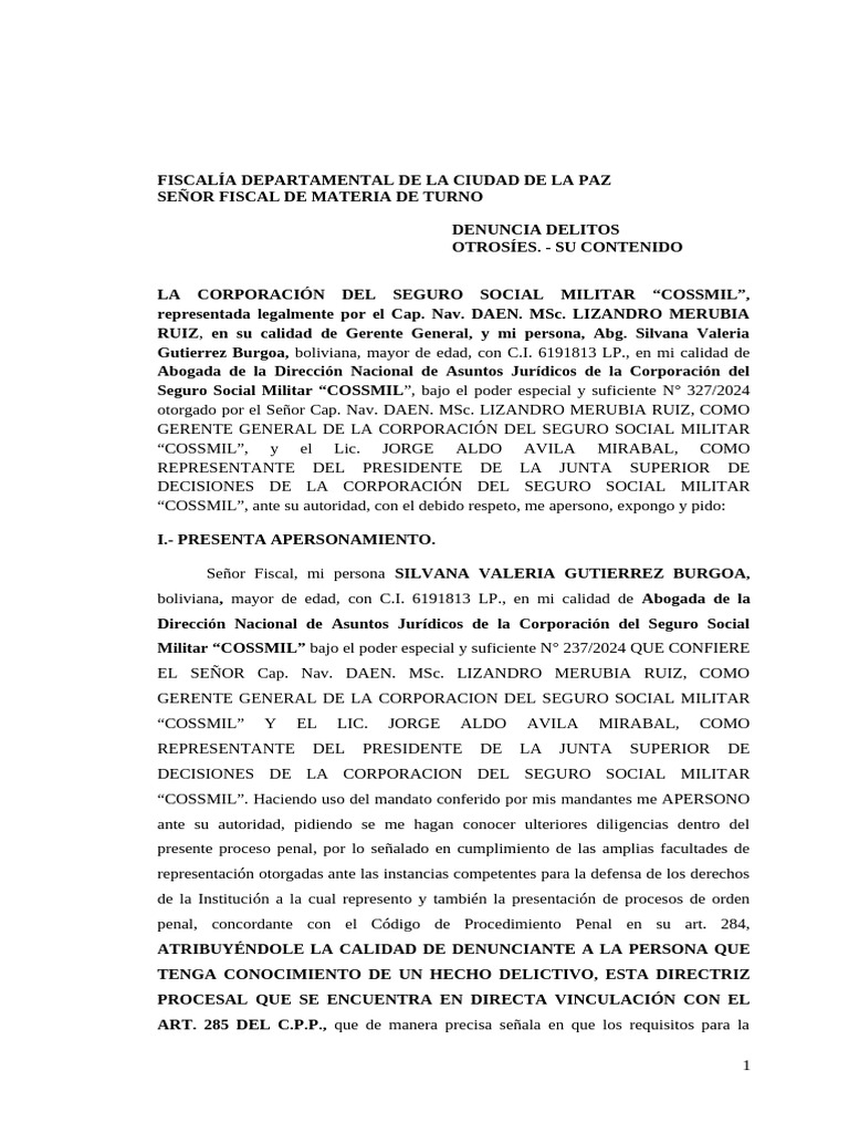 denuncia | PDF