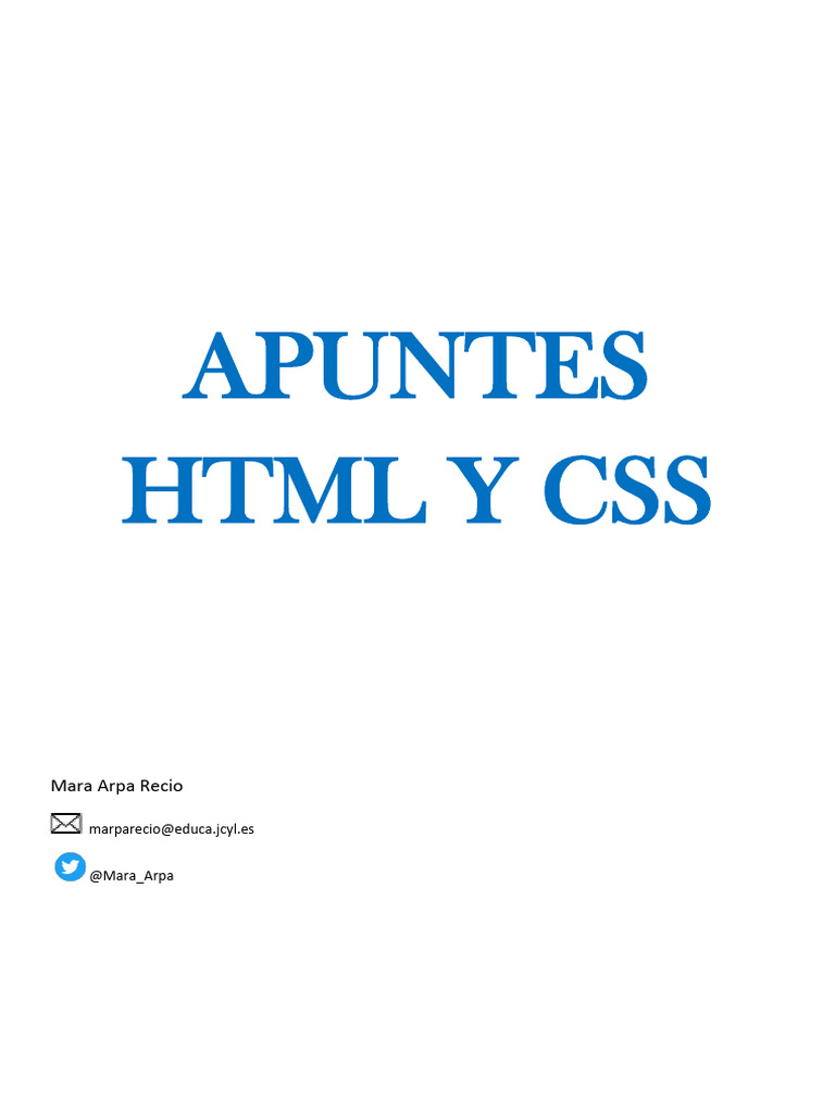 HTML y CSS | PDF