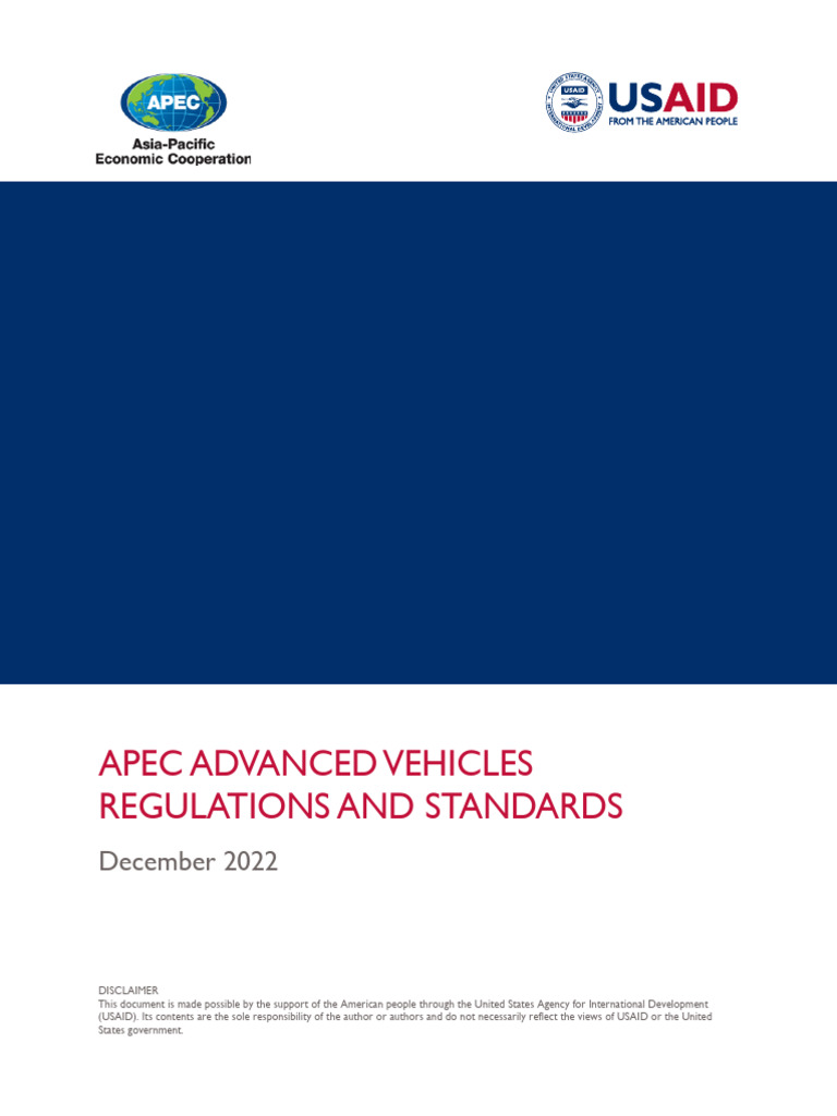 222 Ad Apec Advanced Vehicles Regulations and Standards | PDF