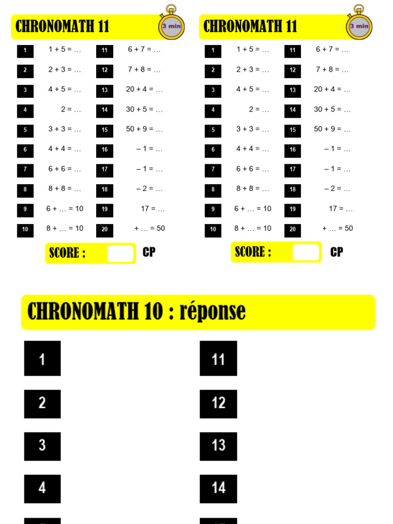 Chronomath CP - 11 | PDF