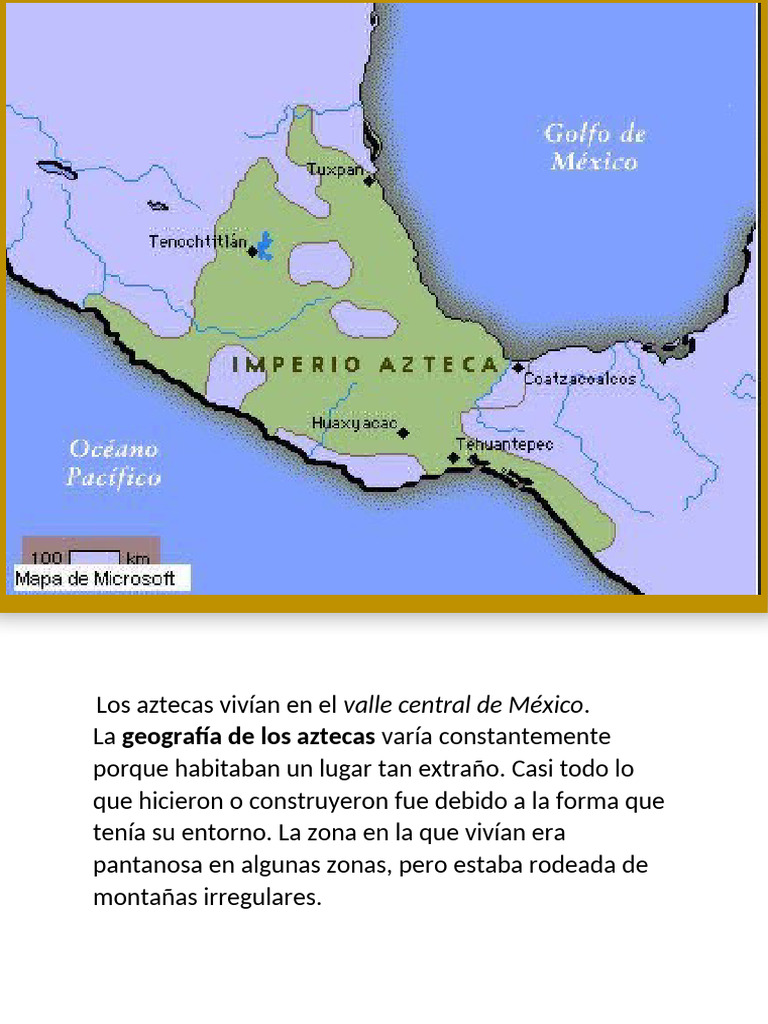 Los aztecas vivían en el | PDF