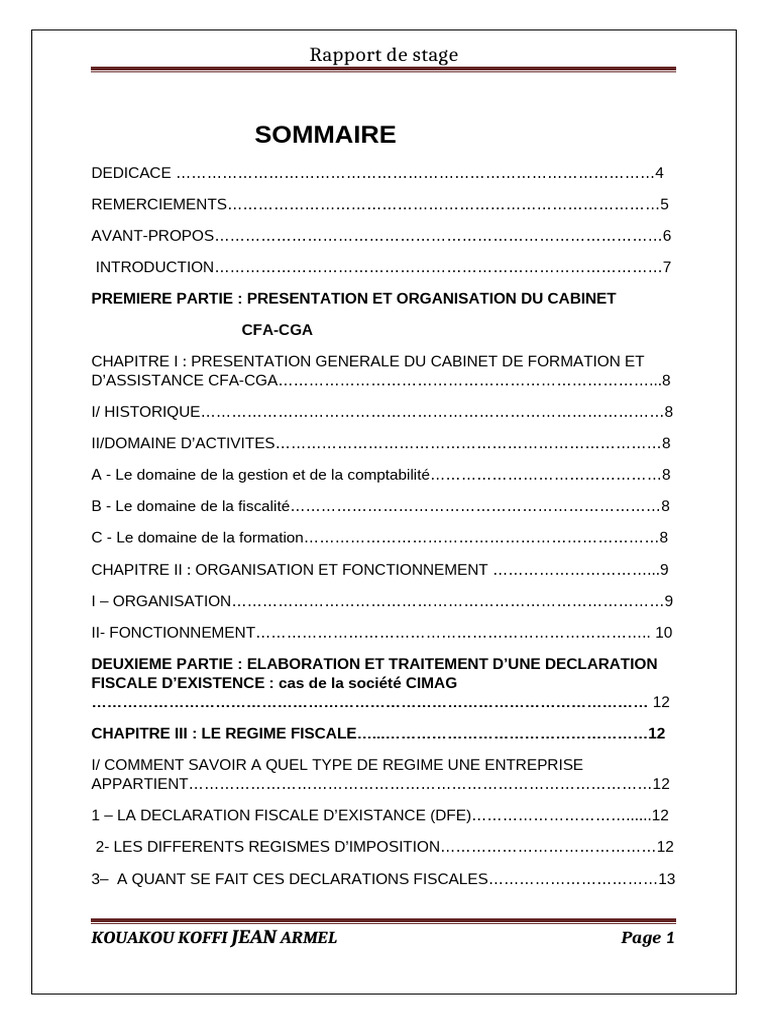 Amel Rapport de Stage 2024 | PDF