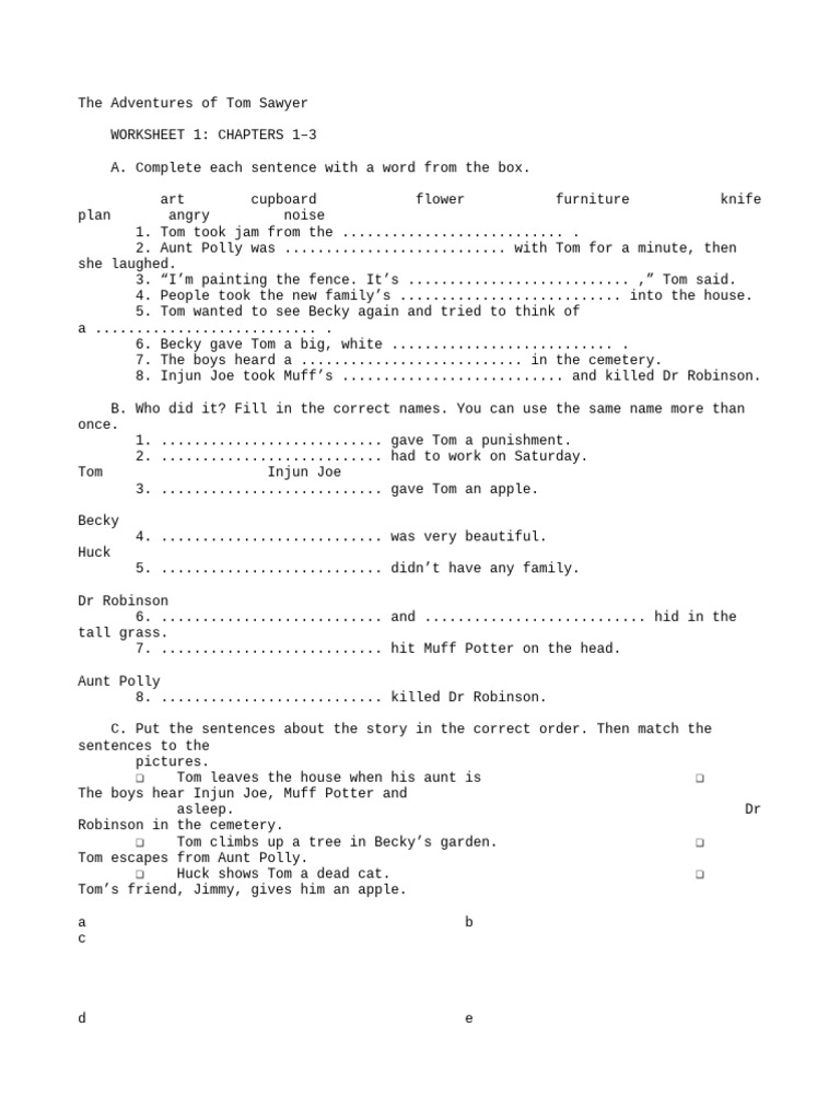 Tom Sawyer | PDF