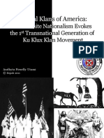 White Nationalism and the Transnational Ku Klux Klan