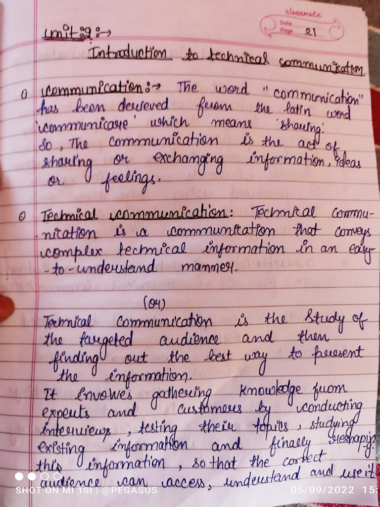 Notes On Communication Pdf