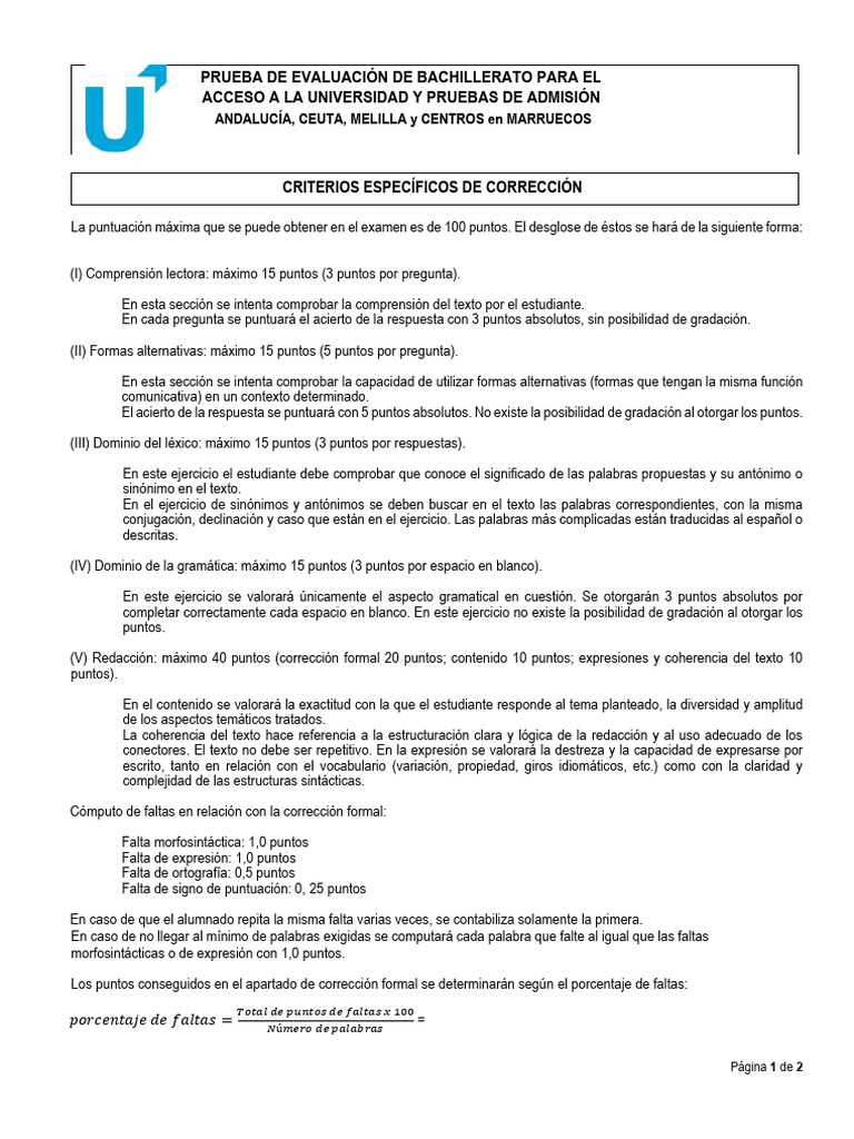 Aleman-EXTRA-TITULAR - CRITERIOS | PDF