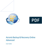 Acronis Backup & Recovery Online Advanced: User Guide