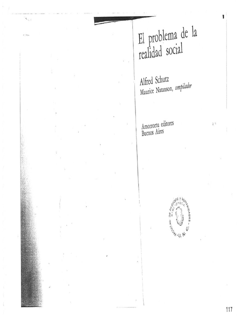 El Problema de La Realidad Social | PDF