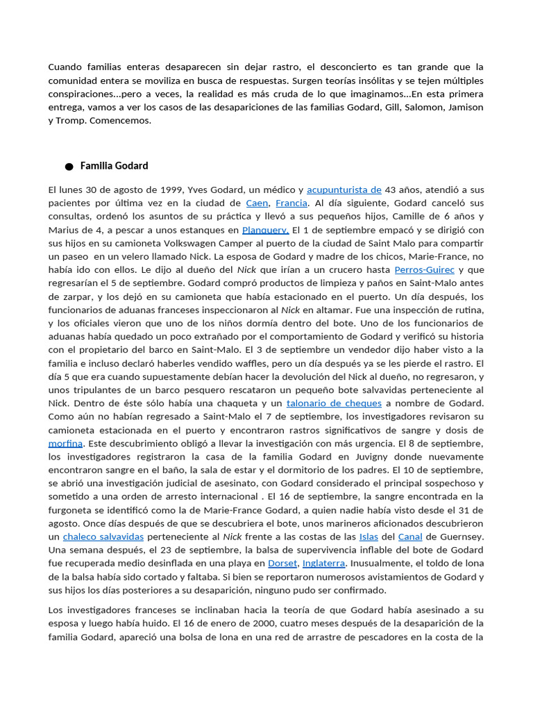 Familias Desap | PDF