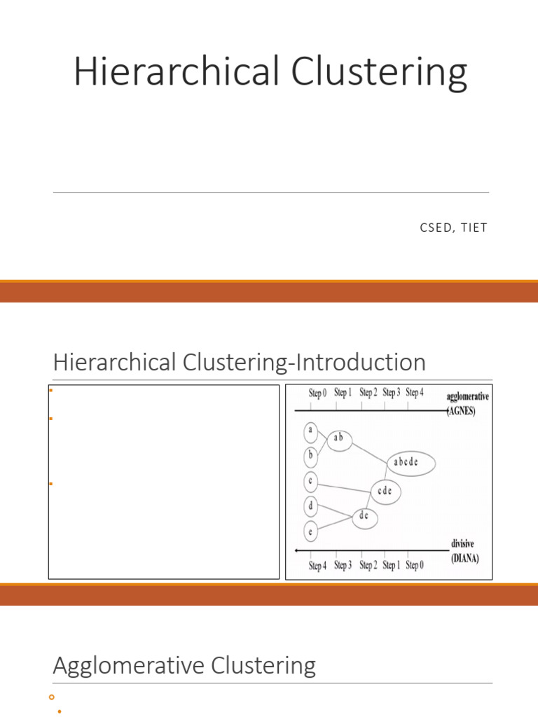 19.2. Hierarchical Clustering | PDF