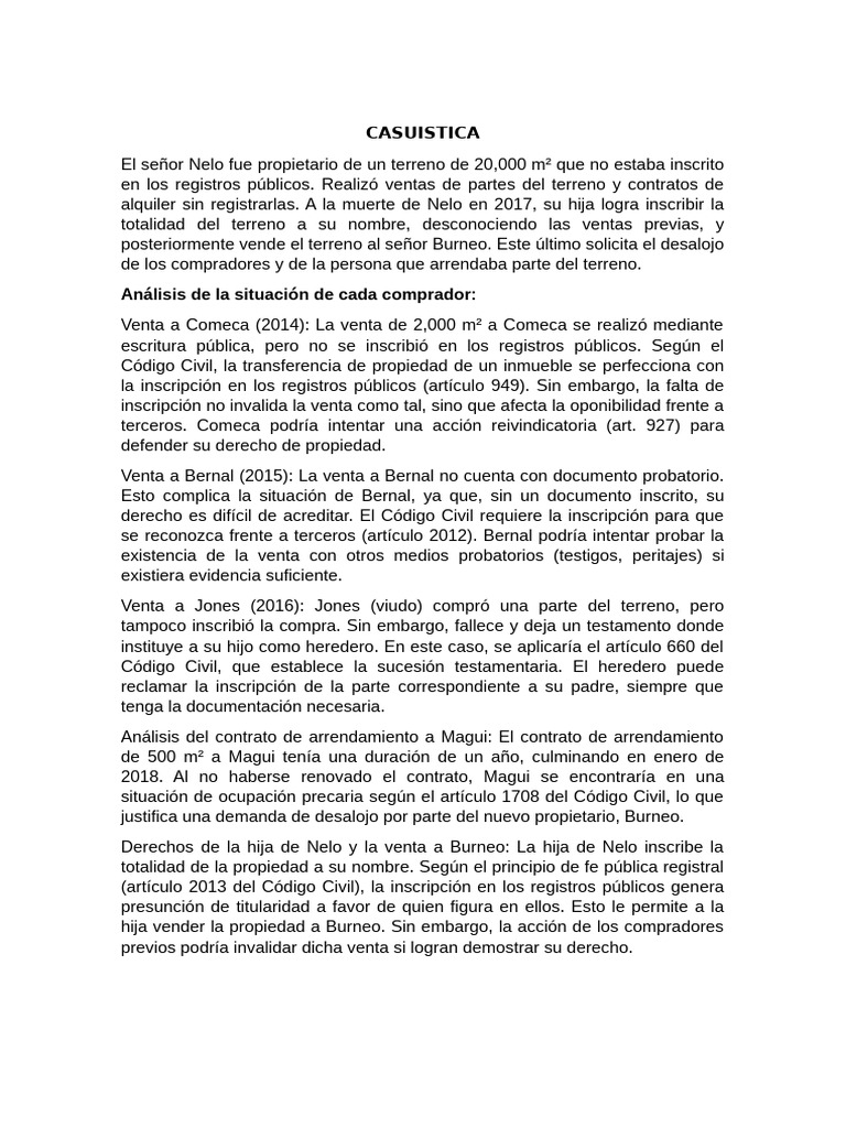Casuistica 1 | PDF